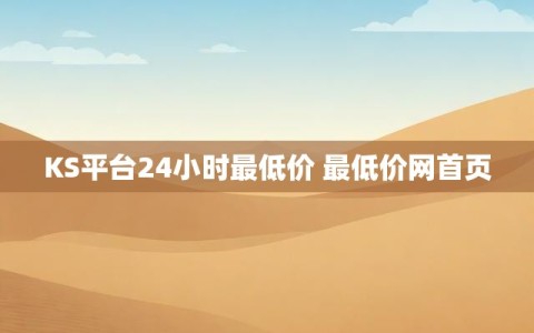 KS平台24小时最低价 最低价网首页