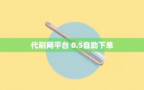 代刷网平台 0.5自助下单