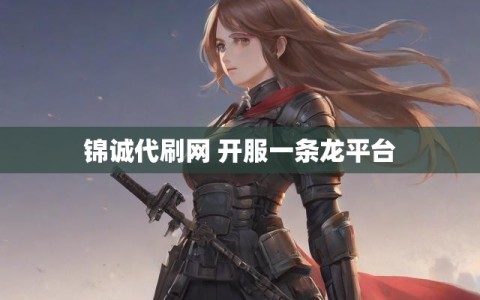 锦诚代刷网 开服一条龙平台