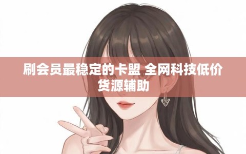 刷会员最稳定的卡盟 全网科技低价货源辅助